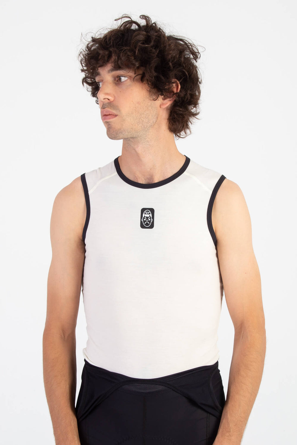 Wool Cycling Base Layer | White Sand