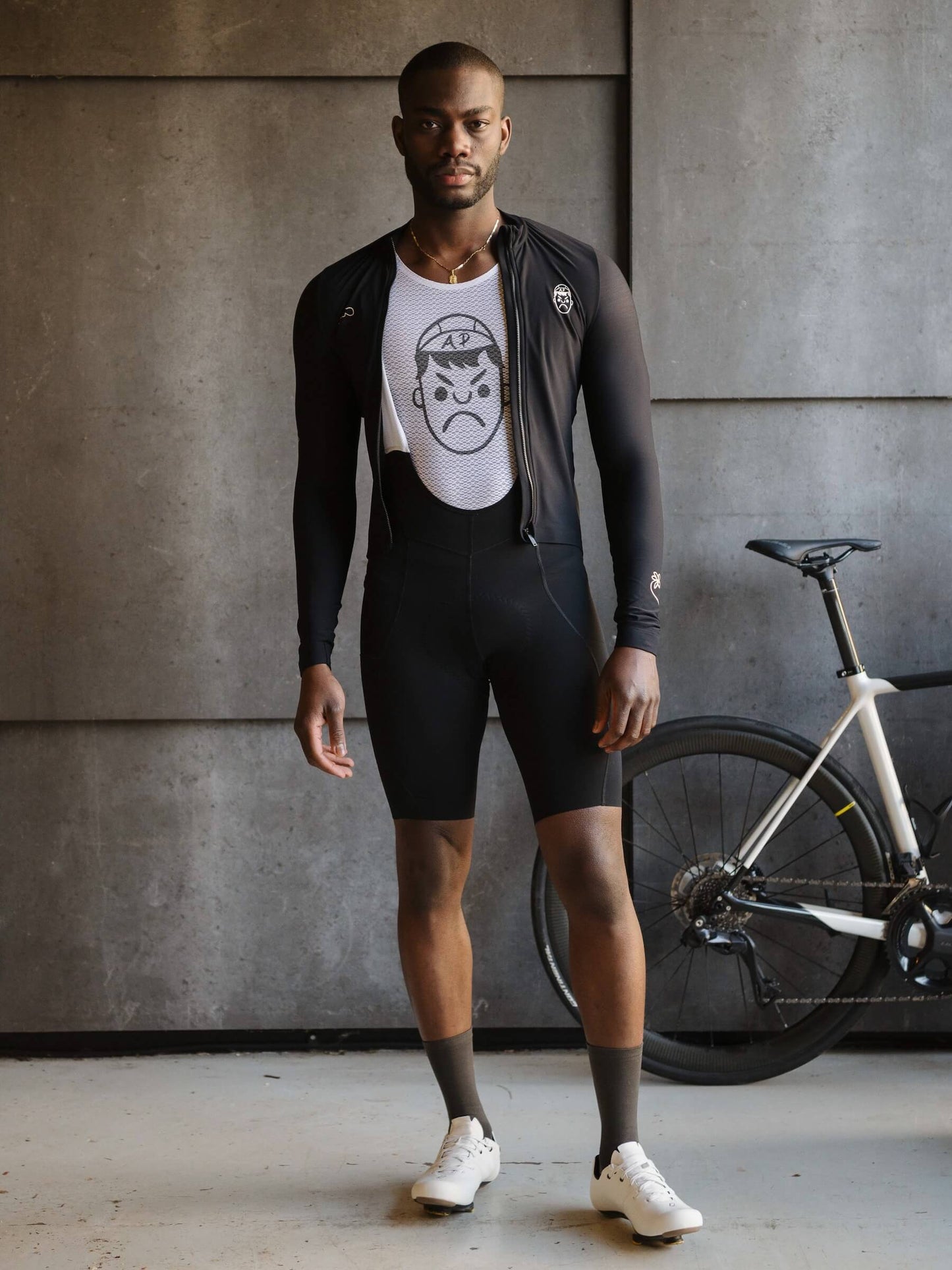 White Cycling Base Layer