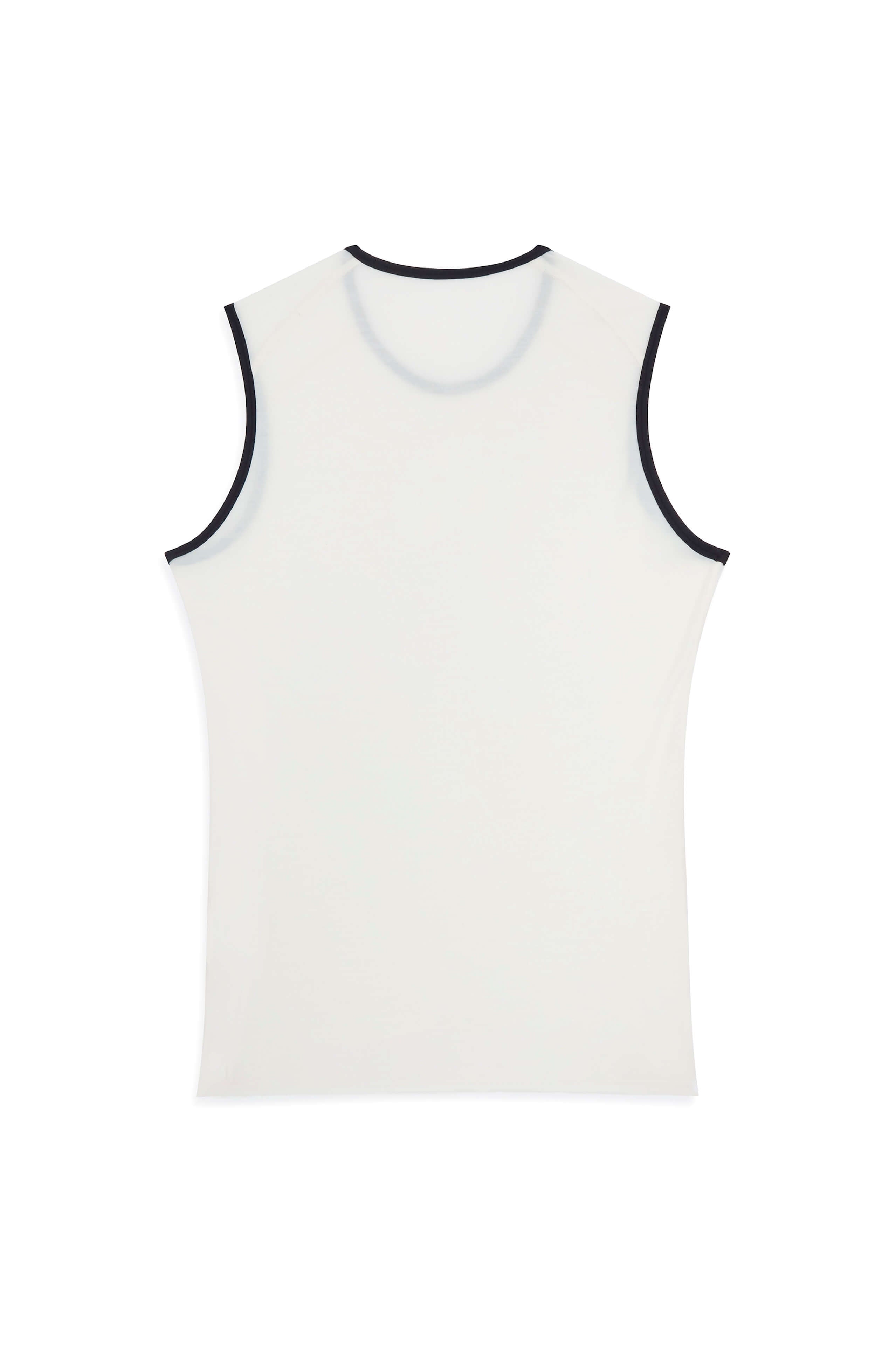 Sleeveless Merino Wool Cycling Base Layer | White Sand