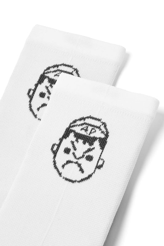 High Top Classic Cycling Socks // White